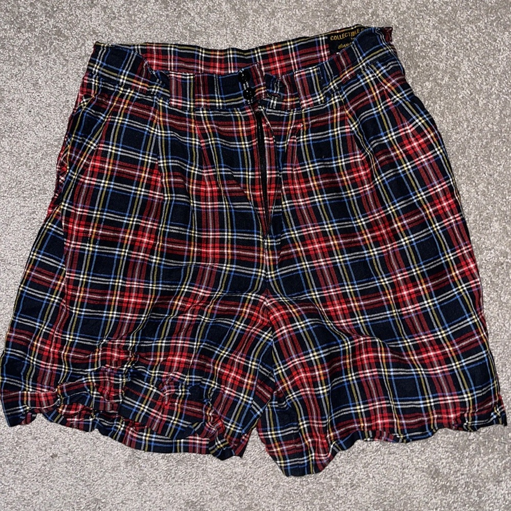 RARE Vintage 1990s Plaid Shorts